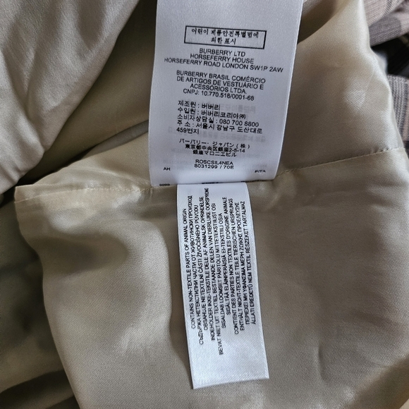 New Burberry Knot Detail Nova Check Driftwood Pattern Pencil Skirt NWT 0 US/2 UK - Picture 15 of 15